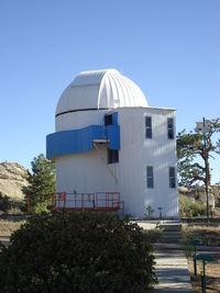Dome of the 0.84m telescope at SPM